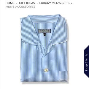 Scully and Scully mens pajamas never worn Sz medium blue and white stripes